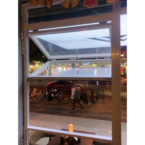 High-efficiency casement windows with 6063-T5 aluminum profile and powder coated surface treatment for residential houses