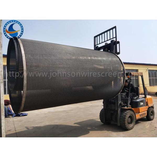 Large Roary Drum Screen Wedge Wire Cylinder Screen Filter For Solid Filtration