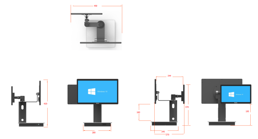 Intel N95 Workstation Windows All In One POS Terminal For Supermarkets Pharmacies