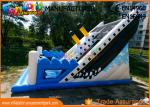 Penguin Double Sided Outdoor Commercial Inflatable Slide Durable And Fireproof