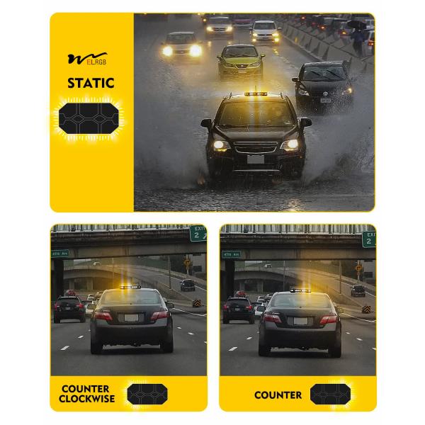 Power Source Corded Electric LED Strobe Beacon Lights Bar for Emergency Traffic Warning