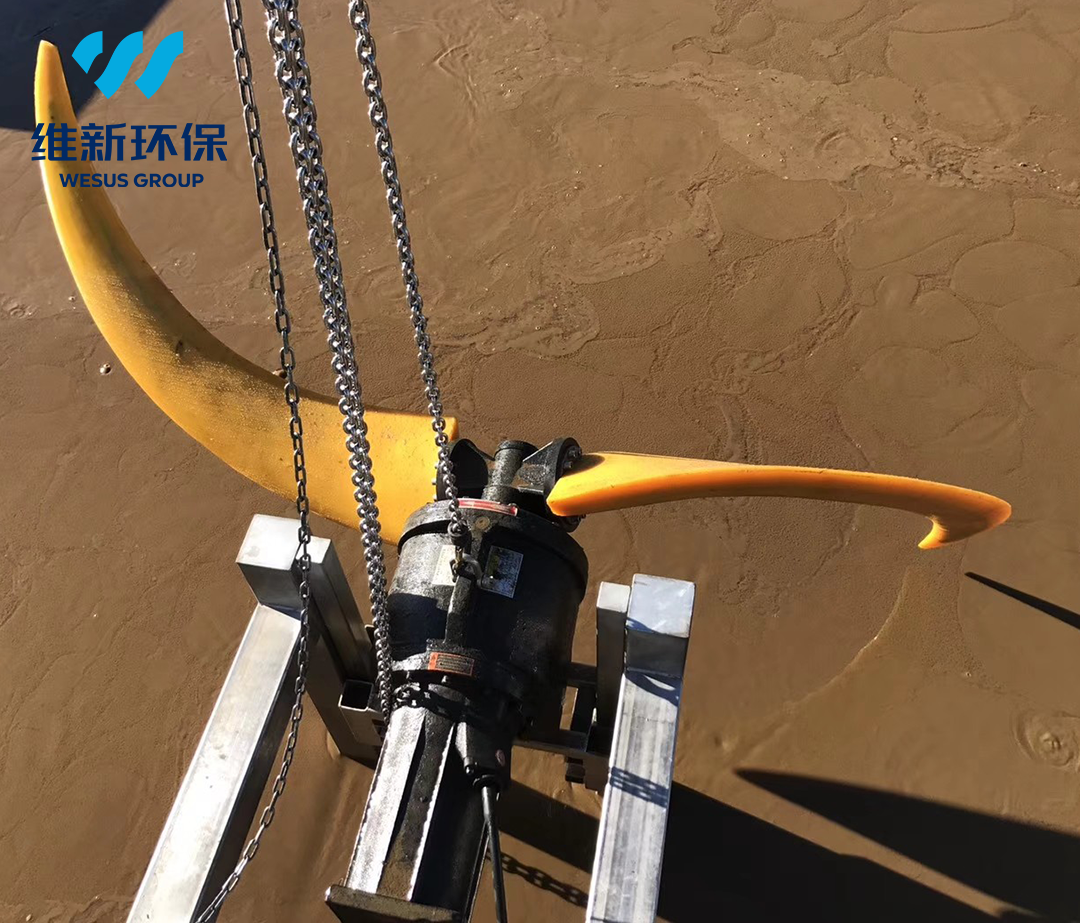 Low-Speed Submersible Thruster with Polyurethane Blades for Oxidation Ditch and Sewage Treatment
