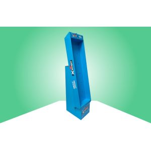 Stable Cardboard Free Standing Display Units Easy Assembly Header Configurable