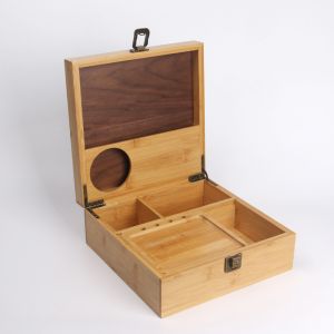 Buy cheap Handmade Timber Jewelry Box 100% Bamboo Storage Box Wooden Watch Box product