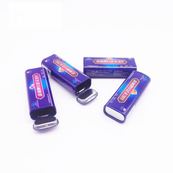 Rectangular Mini Recyclable Candy Tin Can Antique Metal Mint Tin