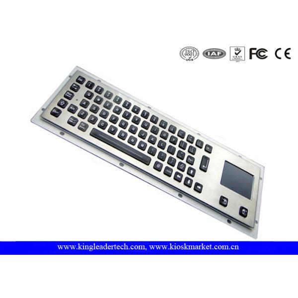 Customizable Illuminated Metal Keyboard High Resistant With Integrated Touchpad