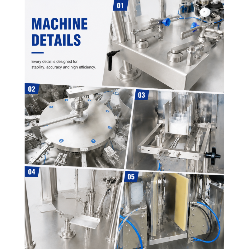 Automatic Premade Pouch Packing Machine With Rotary Feeding Device Nitrogen Flushing for Tea Cake Pu Er Tea Brick Packaging