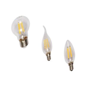 Buy cheap 6W E27 Dimmable LED Tear Drop Shape Filament 2700K-6500K Glass High Efficiency product