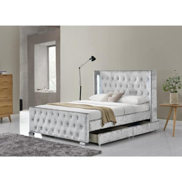 Double Size Upholstered Platform Bed Frame