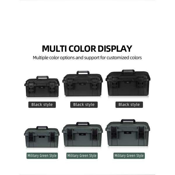 16-Inch IP67 Waterproof Toolbox for Tool and Hardware Storage with Lightweight 2.2kg Design