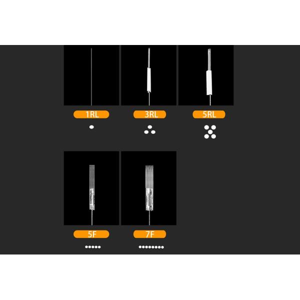 Wholesale Price 100 PCS 1R 3R 5R 5F 7F PMU Needles + Needles Tips Disposable Sterilized Tattoo Machine Needles