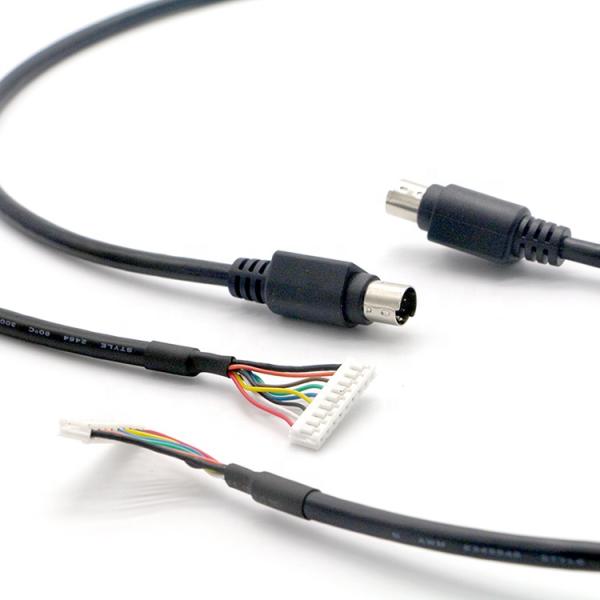 CUSTOM S Video 8 PIN Mini DIN To 9 PIN JST Connector PC Engine Controller Cable