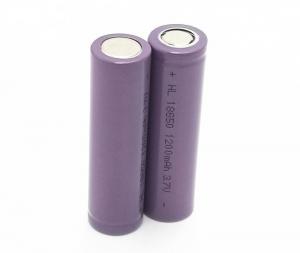 Buy cheap 1200mAh 3.7V 18650 Lithium Ion Cells , 18650 Rechargeable Battery Weight 36g product