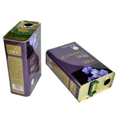 Custom Printed 125ml 150ml 250ml Rectangular Food Grade Tin Can Container for Olive Sunflower Cooking Oil Storage