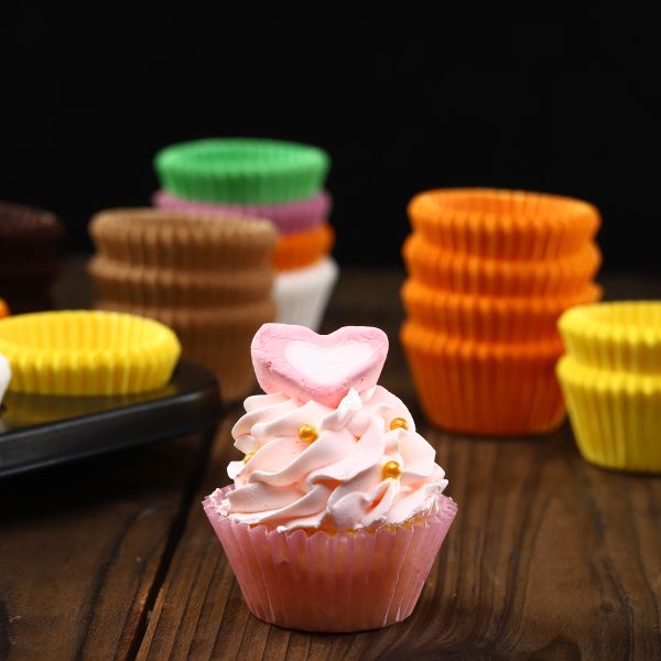 Food Grade Greaseproof Muffin Liners Disposable Non Stick Baking Paper Cups Cupcake Wrappers for Home Bakery Party Dessert