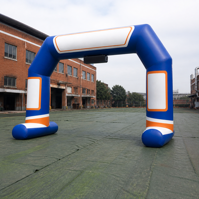 Custom Commercial Inflatable Marathon Finish Arch with Sponsor Panels Stable Base and Full Color Printing