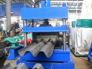 Buy cheap Chain Drive Guard Rails Roll Forming Machine 2 Sets Of Punching Dies product