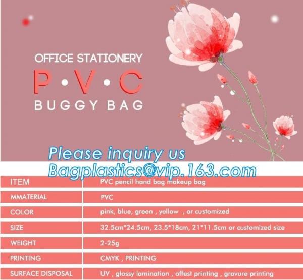 office stationery pvc buggy bags,A5 custom plastic document bag pvc document file bag,Promotional high quality custom lo