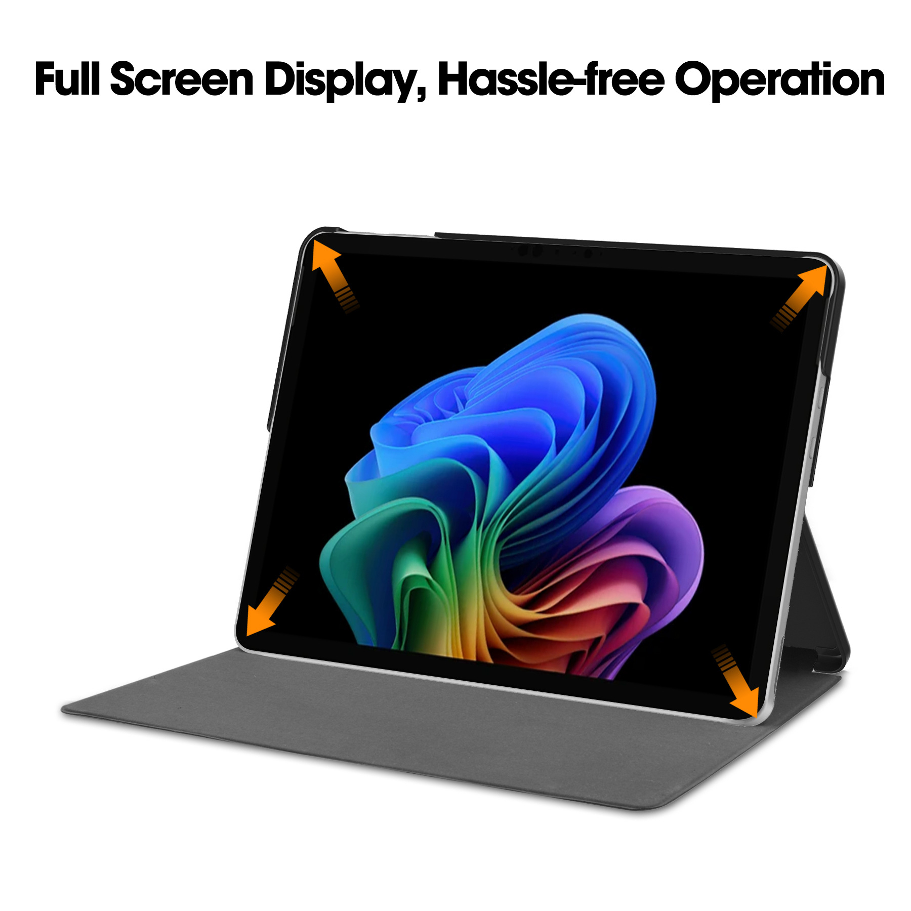 Precision Custom Fit Flip Protective Cover for Microsoft Surface Pro 12 12 Inch Built-In Stylus Holder Shockproof Stand Case