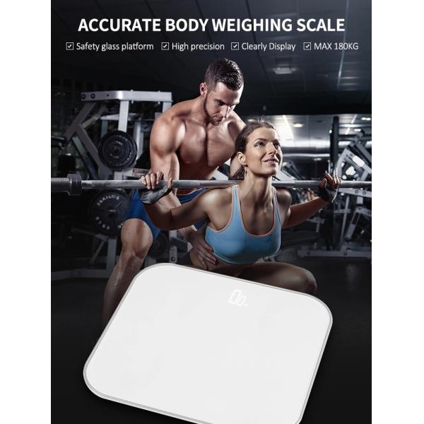 Hidden LED Display Max 180KG Electronic Bathroom Scale