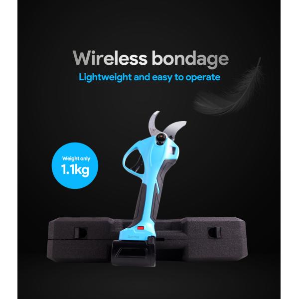 40mm Electric Garden Pruner China Pruning Shears With LED And 3 Batteries For Orchards And Vineyards