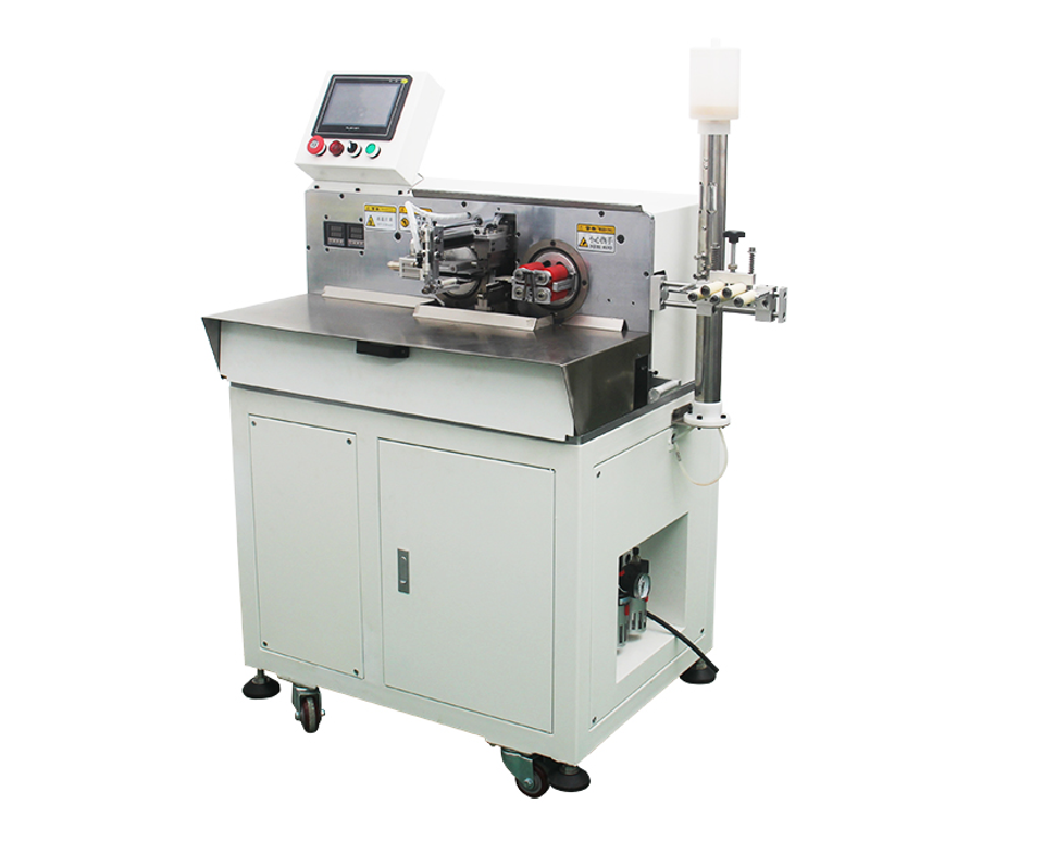 Full Automatic Cable Cutting Stripping Machine Double Side Wire Soldering Machine High Speed