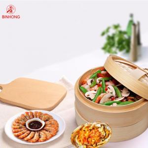 Buy cheap Eco Friendly Two Tier 16cm Bamboo Steamer Basket product