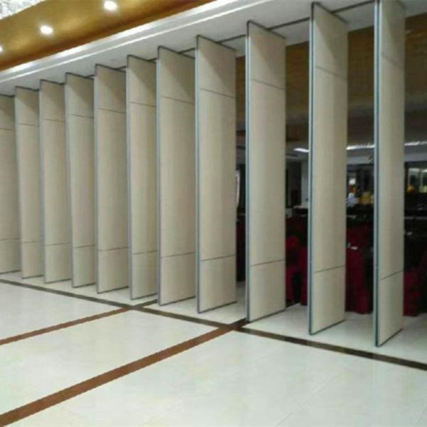 MDF Board Laminated Fireproof Sliding Rotating Movable Partition Wall For Hotel