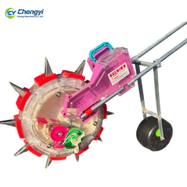Premium Manual Seeder Machine with Rust-resistant Coating Adjustable Seeding Depth and Density Ergonomic Non-slip Handle