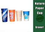Double PE Coated Cold Drink Cups Food Grade For Coffee Shops / Offices
