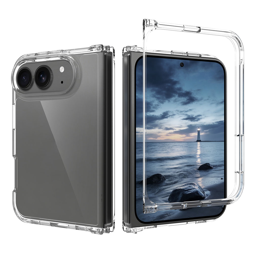 Laudtec Clear Phone Case for iPhone 18 Fold Shockproof Anti-Yellow Lightweight Support Custom Logo OEM Wholesale