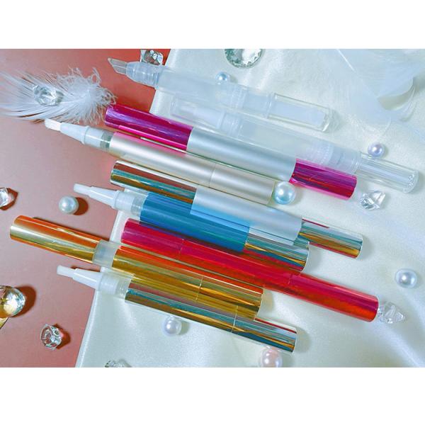 2ML Twist Cosmetic Container Cuticle Nail Oil Empty Aluminium Twist up Lip Gloss Pen Packaging