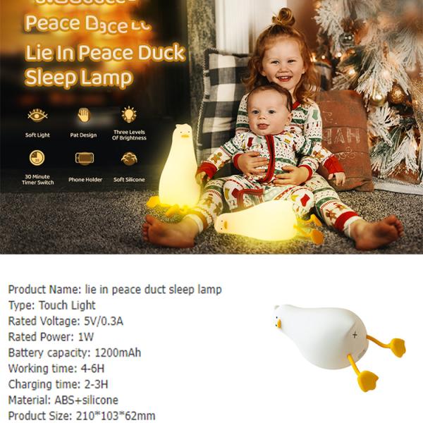 Cute Bedroom Silicone Night Lamp Rechargeable Nursery Nightlight Timer Function Bedside Lamp