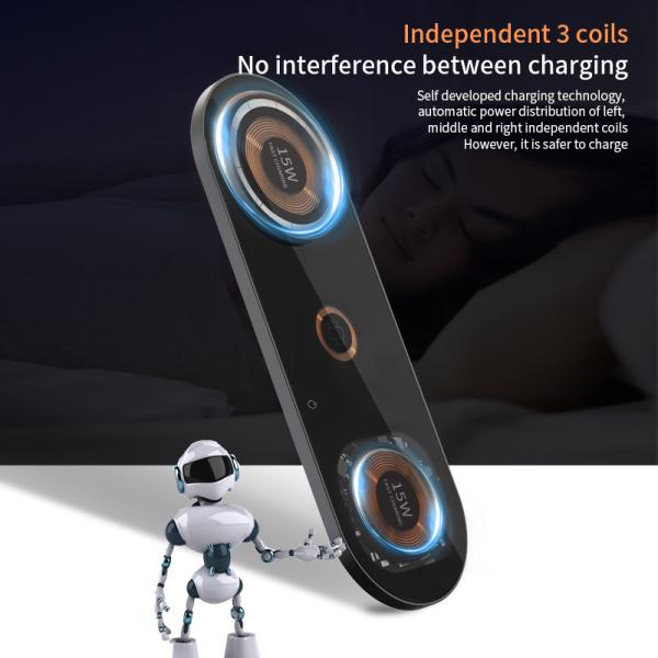 LED Magnetic Wireless Charger 4In1 Fast Charging Over Current Protected