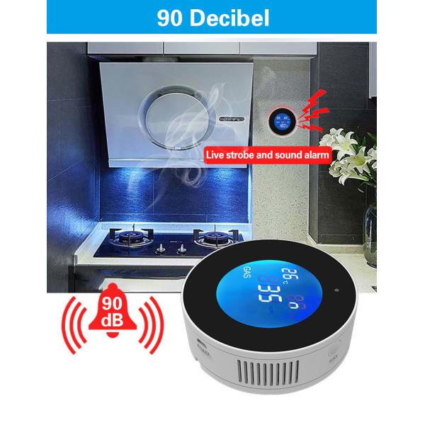 Home Alarm System Wi-Fi Tuya Led Digital Alarm Leak Detector Gas Sensor Gas Leak Detector