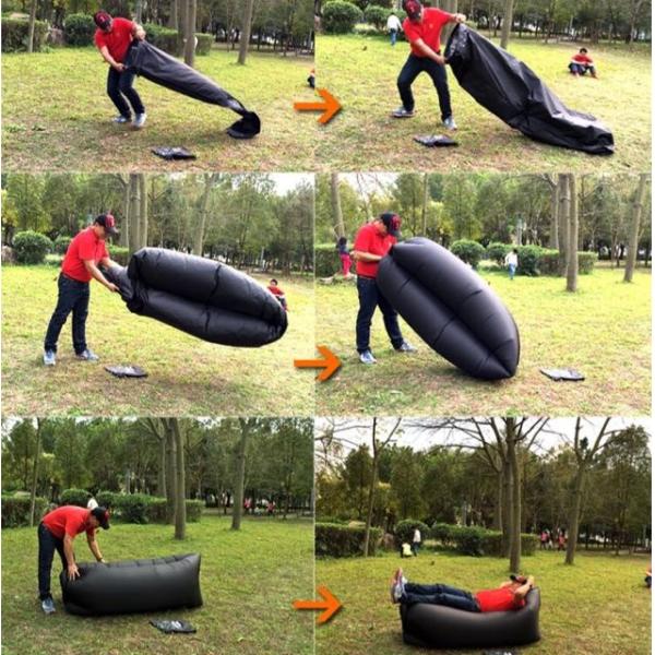 Protable camping gear recliner chair good price lazy sleeping bag