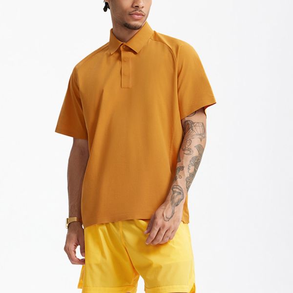 Customizable Sporty Blank Men's Solid Mint Knitted Short-Sleeve Shirt Quick Dry Breathable New Arrival Spring/Summer 2026