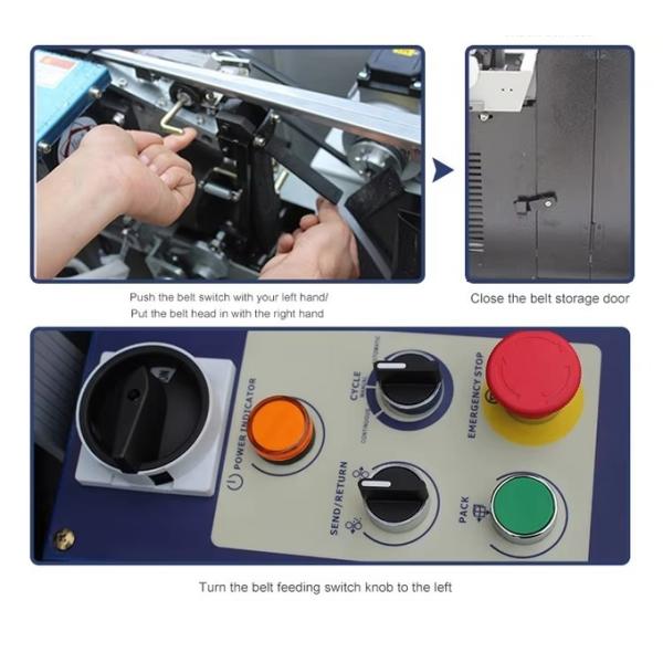 Automatic Strapping Machine 800*600mm Tunnel Wrapping Machine Durable High Table Baling Carton Box For Warehouse
