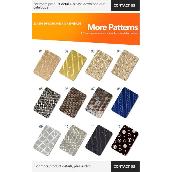 3.0mm Innovative 3D Laser Stainless Steel Sheet For Stunning Decorations