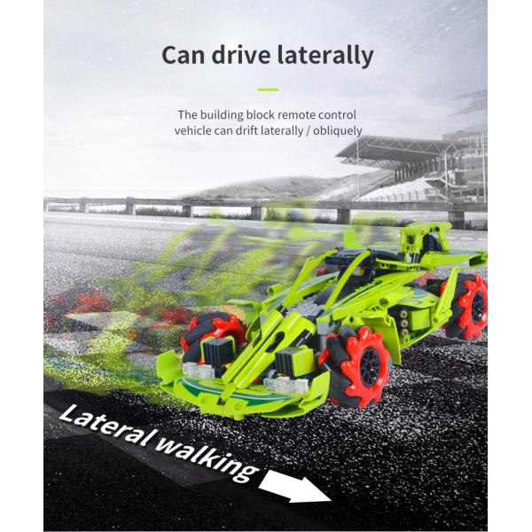 Unisex Green Fome Building Blocks Remote Control Car Rc Car 10 Km Speed 4x4 High Speed