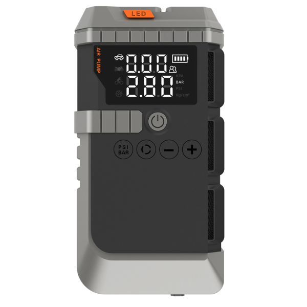 LED Display Car Battery Charger Battery With Air Compressor Type C Car Battery Jump Box Portable Tyre Inflator