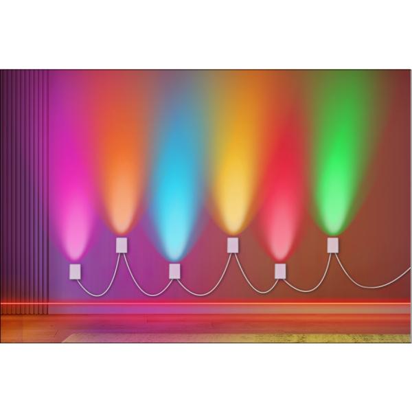 Bluetooth control Addressable RGBCW Smart Wall Sconces / Eave Lights For Christmas Decoration