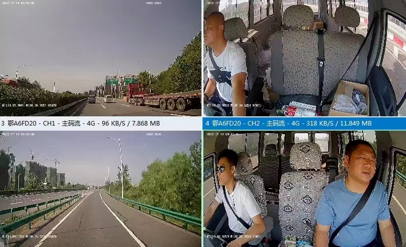 AI Fleet Dashcam 4G LTE with ADAS DMS BSD Active Driver Coaching & Risk Mitigation Car Blackbox