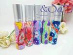 perfume spray bottle recycled Fimo bottleswith ball shape cap Glass Refill Empty