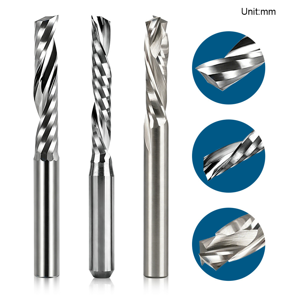 High quality solid carbide single edge milling cutter and double-edged composite edge CNC engraving tool