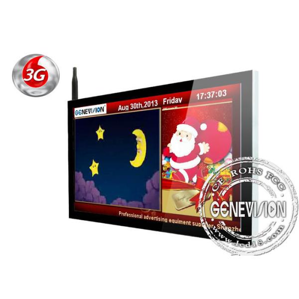 65 Inch TFT Wall Mounted Digital Signage Wifi , LCD Advertising Display Screen