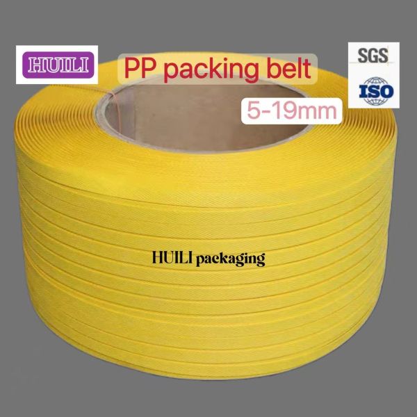 PP packing belt and PP strapping band with super high breaking strength, customizable sizes and colors, and UV protection for heavy goods packaging