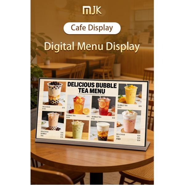 23.8 Inch Android WiFi Indoor OEM Digital Signage Player Tabletop L-Style Electronic Menu Board CMS Remote Control Chain Stores