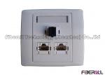 Wall Mounted FTTH Fiber To The Home Fibre Optic Socket With SC And RJ45 Ports