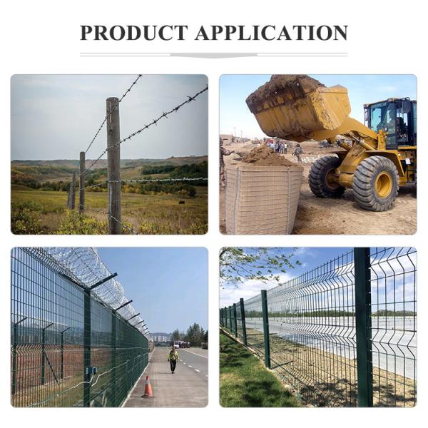 Plastic Coated Razor Barbed Wire Flat Wrap Wire For Security Fence